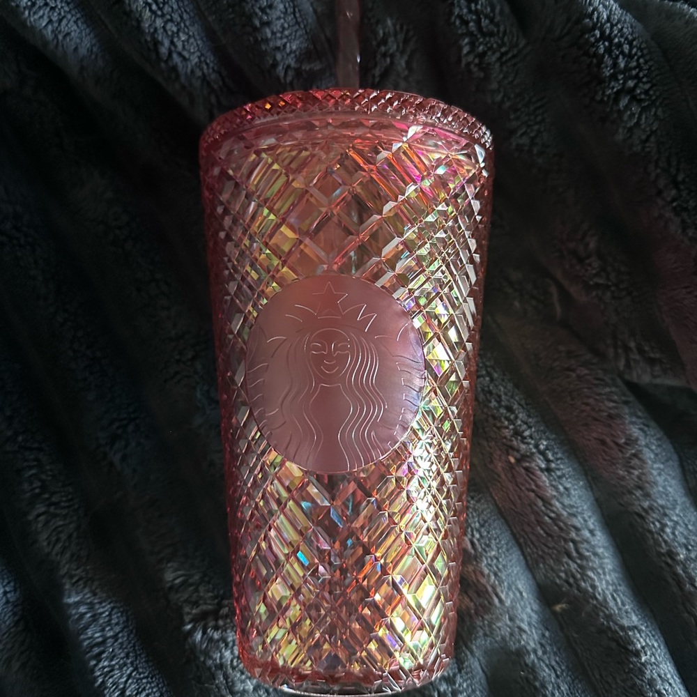 Starbucks 2021 Winter Holiday Rose Gold Jeweled Grande Cup